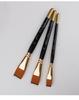 3-Piece Short Handle Nylon Art Brush Set for Watercolor and Acrylic Painting