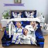 Madrid players Pattern Bedding Home Decoration Birthday Gift (1 * duvet cover + 2 * pillowcase, without core)