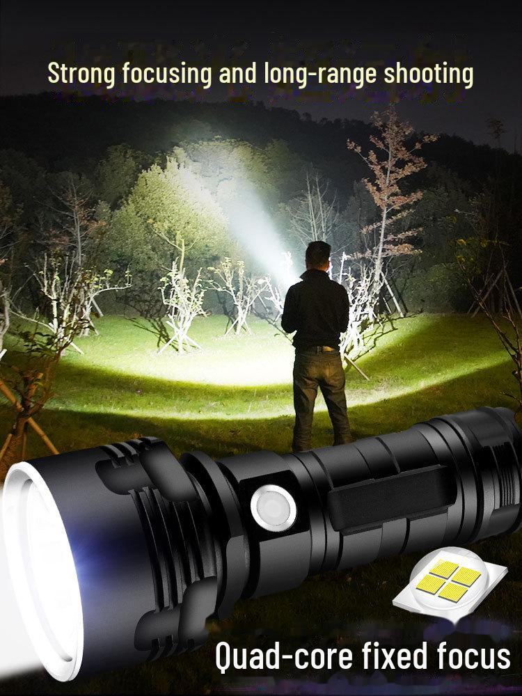 Shenyu P70 Rechargeable Long-Range Flashlight: Super Bright, High-Power, Long-Lasting Searchlight for Outdoor and Home Use.