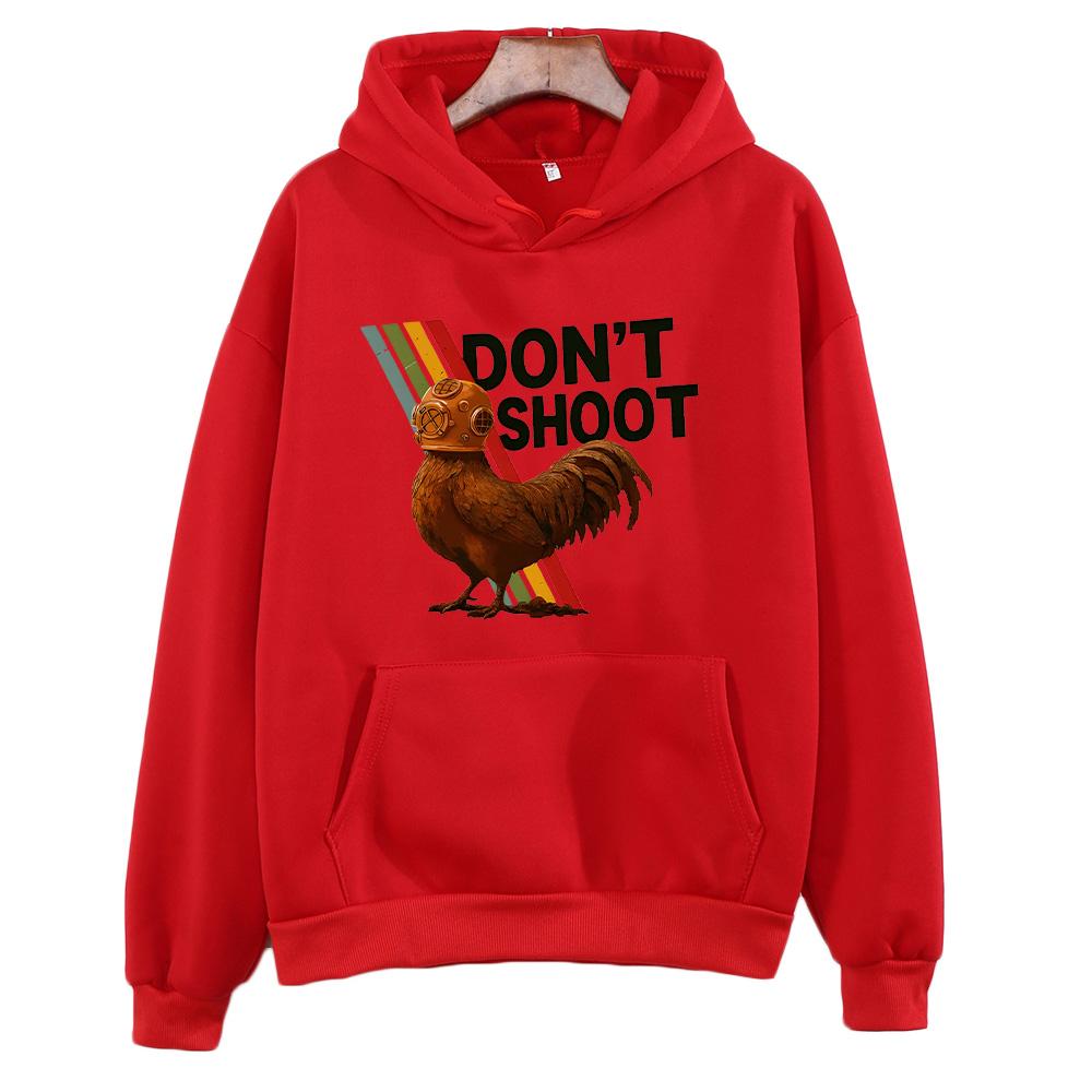 Grafica Non Sparare Felpa con Cappuccio ARC Felpe ARC Raiders Felpa per Giocatori Uomo Donna Felpa con Cappuccio Ispirata ad Arc Raiders Pullover Top Y2K Outfit coordinato per coppia