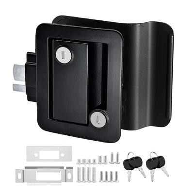 DaierTek RV Trailer Camper Entry Door Lock RV Door Lock Replacement Double Open Door with Deadbolt Computer Key Door Handle
