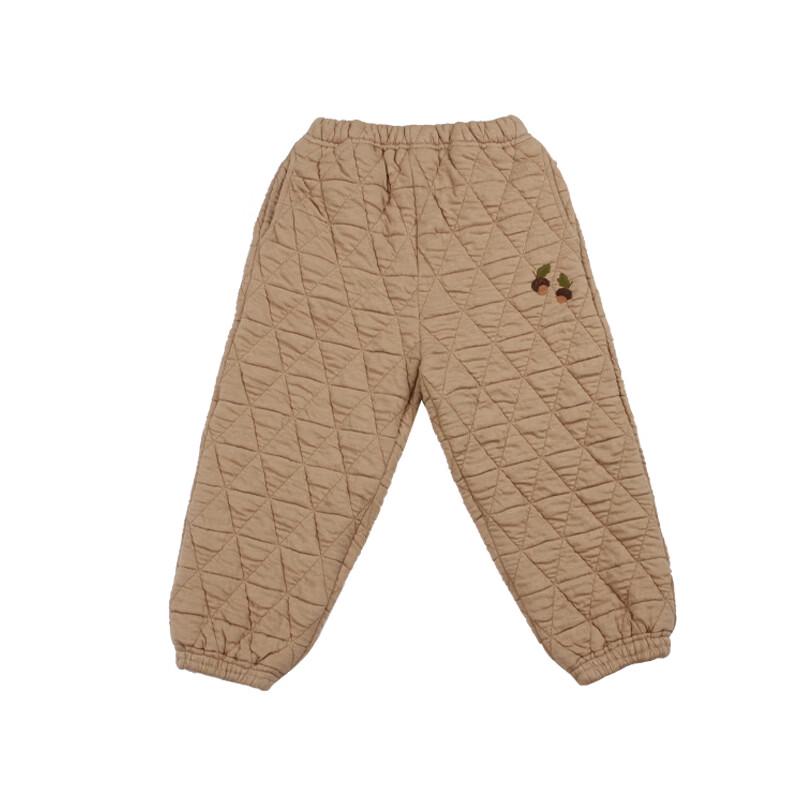 LELE JOVE Kids' Unisex Warm Textured Cuffed Cotton Pants