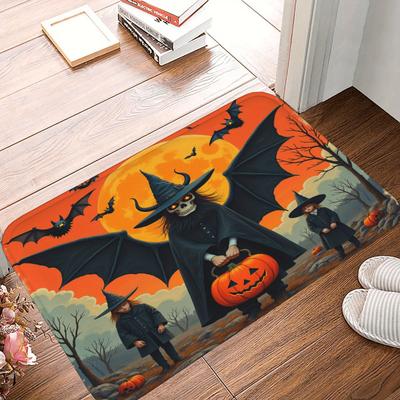 1PC Halloween Pompoen Hoed Vleermuizen Keukenkleed Antislip Deurmat Pop design Badkamerkleed Badmat Tapijt voor Thuis Wastafel Wasmachine Decor