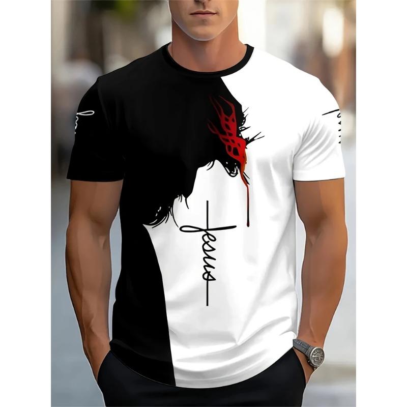 Hip-hop Style Cartoon 3D Print Men's T-shirt Summer Casual Everyday Top Urban Street Fashion Men's T-Shirts