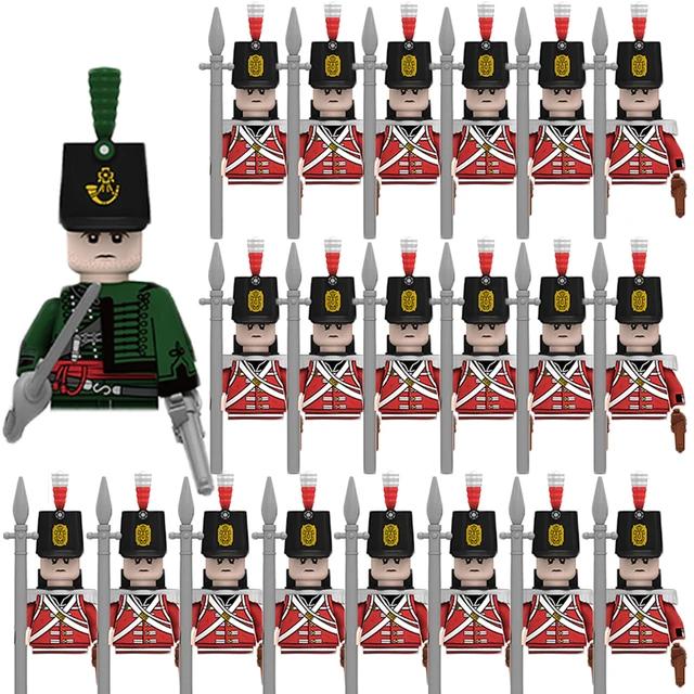 Kids Building Blocks Toy Napoleonic Wars Military WW2 Mini Dolls Soldier Duke Medieval Knights Officer Model Toy wholesale store