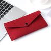 Ultrathin Portable Popular Women Long Wallet Coin Purse Fashion Felt Pouch Women Purse Bag Phone Bag Candy Color Cute  Accessories