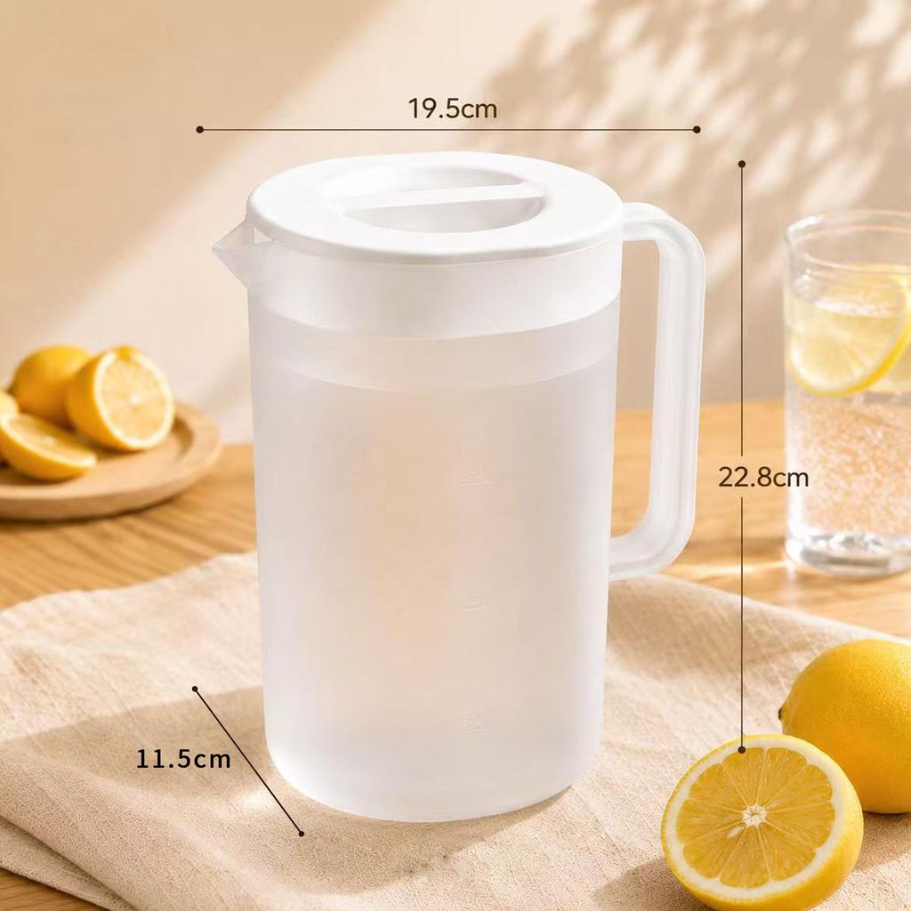Plastic Food Grade Cold Water Kettle: High-Capacity, Heat-Resistant Tea Brewing Bucket with Scale