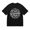Women's Fashion Comfy Classic T-Shirt Retro Font Grandparent Club Design Tee