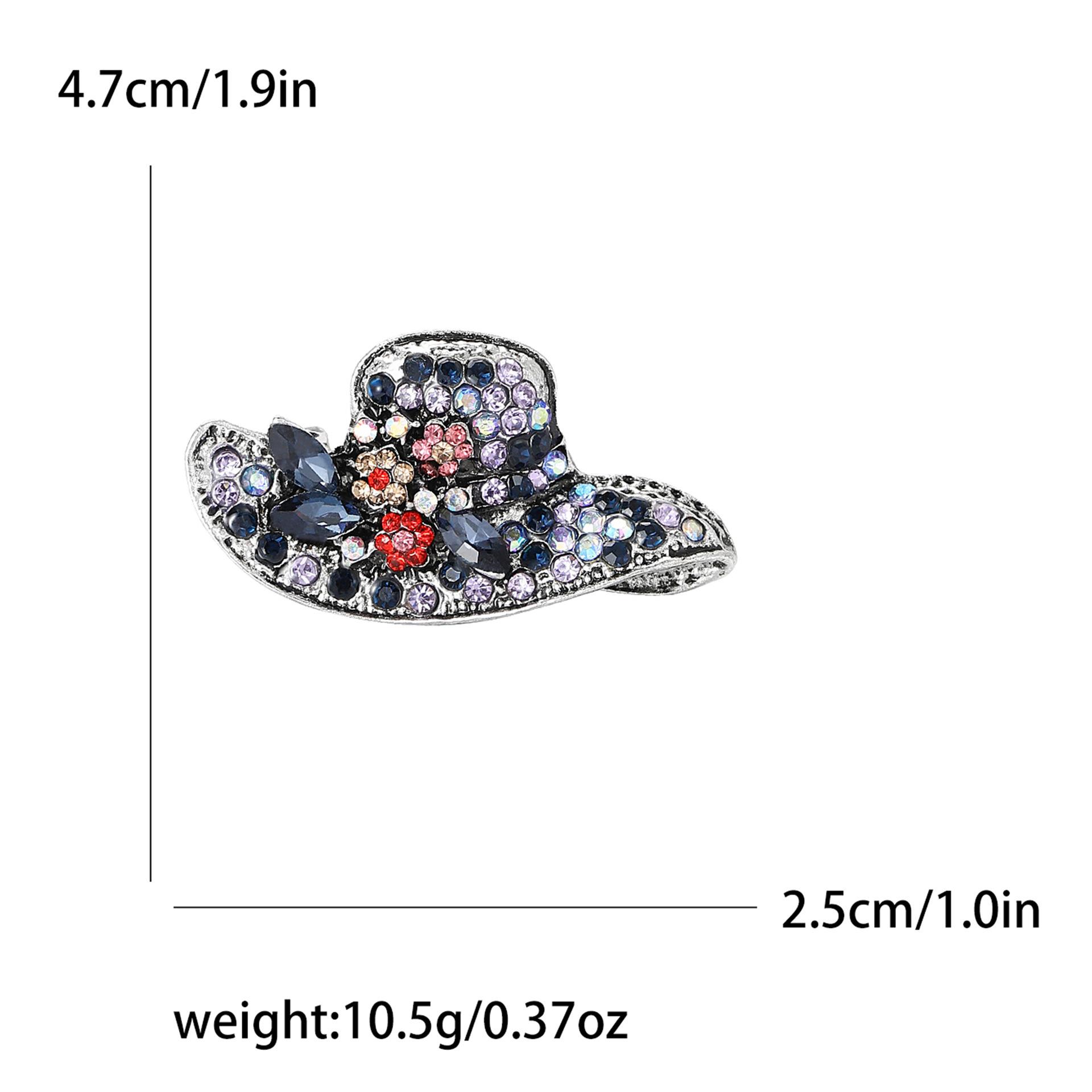 

Япония и Корея изысканный ретро сплав горный хрусталь шляпа брошь темперамент универсальный женский костюм кардиган корсаж ювелирные изделия булавка