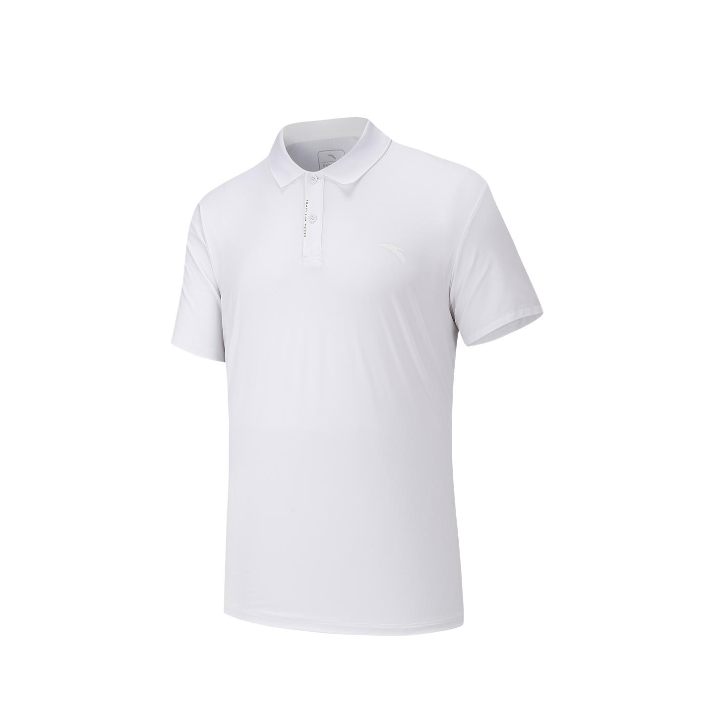 Anta Training Short Sleeve Polo Shirt Summer 2026 Men tops Pure-White 952627120-1 S