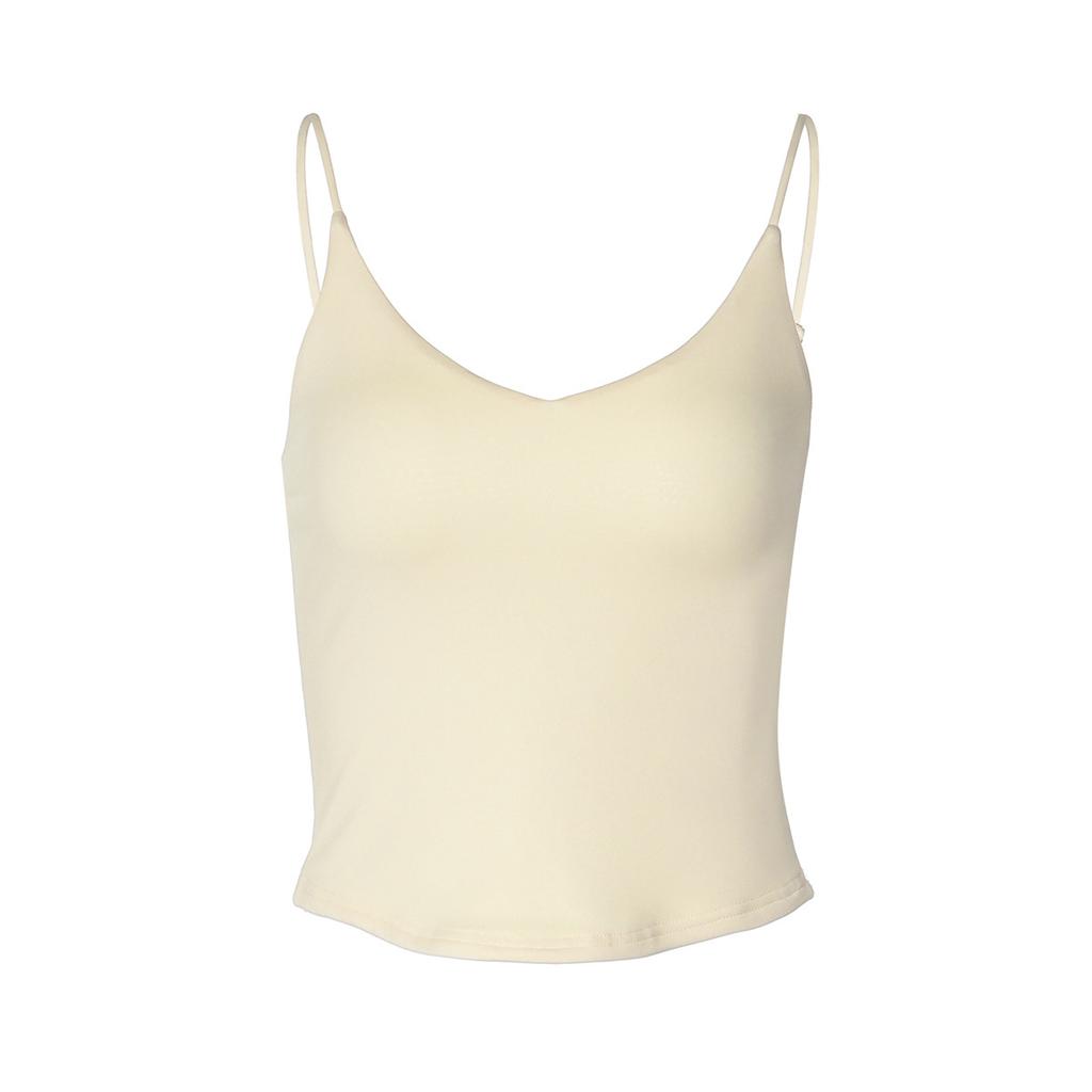 European And American Style Women'S Clothing Summer New Products Spice Girl Style Solid Color V-Neck Inner With Bottom Sling Small Vest