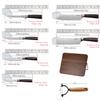 WXCOO Professional Kitchen Knives Fruit Slicing Stainless Steel Vegetable Cutter Utility Knife Japanese Chef Knife Wooden Handle