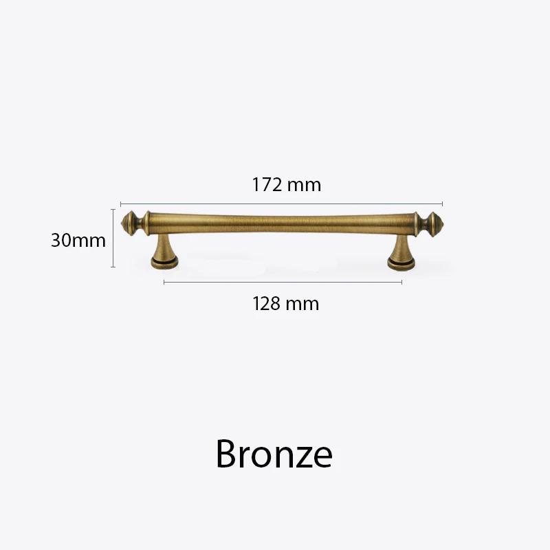 Tragere de sertare elegante pentru comodă Mânere de bucătărie din alamă satinată Trage de sertar Butoane de dormitor din alamă masivă T Bar Hardware pentru dulap Bronz