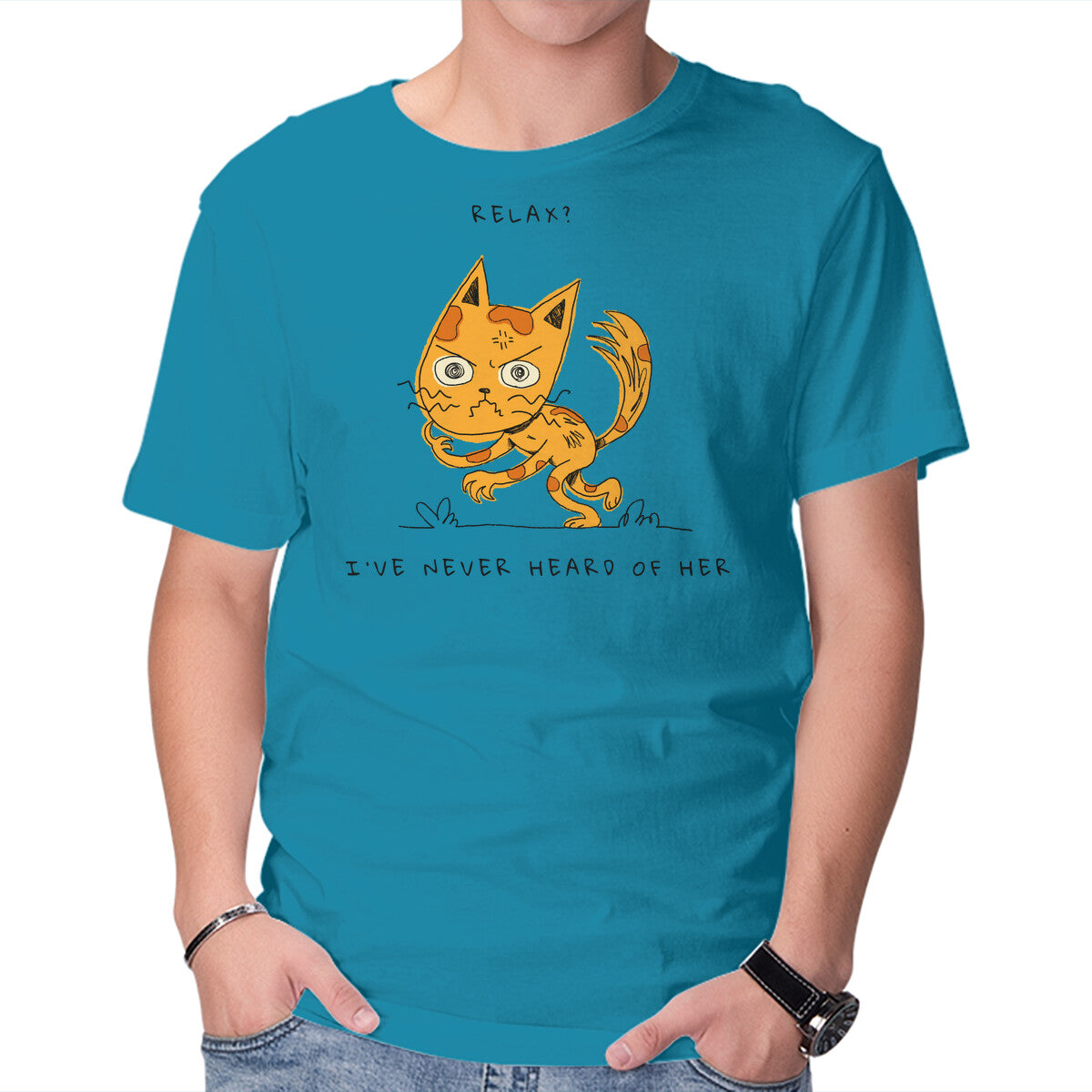 Unisex Crew Neck T-Shirt Never Heard Of Her Graphic Short Sleeve Casual Tee XXXXL