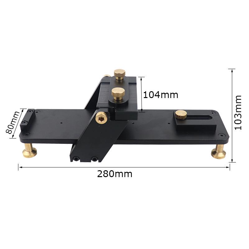 Aluminum Alloy Fixed-Angle Sharpener with Non-Slip Base for Chisels - Achieve Mirror Finish with Ultra-Fine Whetstone.