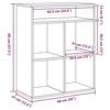 VidaXL Bookcase Artisan Oak 66x31x80 Cm Engineered Wood, Storage Cabinet, Storage Shelf, Unit of 860300