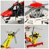 2001 PEZZI Elicottero di Soccorso Tecnico Blocchi da Costruzione Airbus H175 Motore Elettrico Modello da Assemblare MOC Giocattoli in Mattoncini Regalo Per Bambini Ragazzo