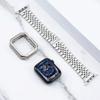 TPU Protector Case+Metal Strap For Apple Watch Ultra Band 49mm 45mm 44mm 41mm 40/38 Stainless steel Bracelet series 3 5 6 se 7 8