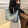 Niche large-capacity bag women's spring 2025 new casual shoulder bag college student class bag commuter tote bag