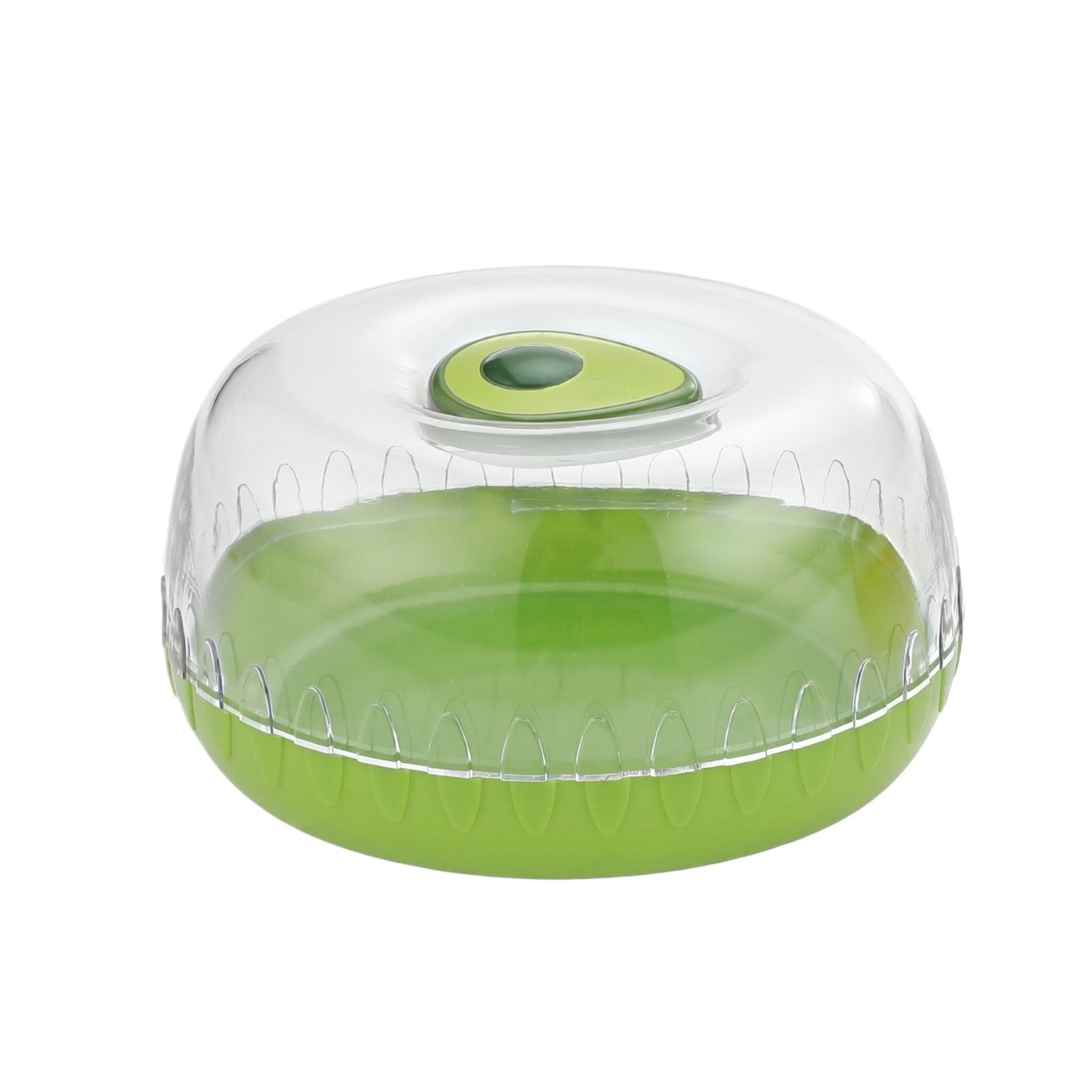 

Avocado Storage Container with Airtight Lid for Freshness Preservation BPA Free Plastic Food Keeper for Half Avocados and Other Fruits One Size зелёный