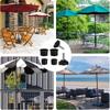 Plastic Umbrella Base Adapter With Screw Fixing For Solar Umbrella Stand And Support Pole