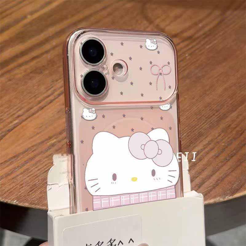 Hello Kitty Star Case for iPhone 17 Pro Max/16 Pro/15/14/13 - Magnetic, Frosted, Soft