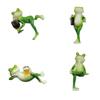 Tipsy Frogs Figurines Flower Pot Huggers Hanging Frogs Sculptures Outdoor Garden Statue Plant Pot Decorations for Home