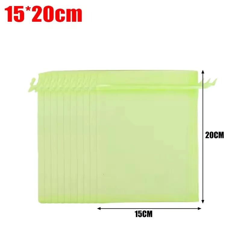 100/10PCS Fruit Insect-proof Gauze Bags Fruit Netting Cover Drawstring Mesh Bags Protect Fruit Vegetable From Birds and Insect