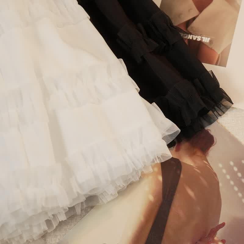 Women's Ruffled High-Waist A-Line Maxi Skirt