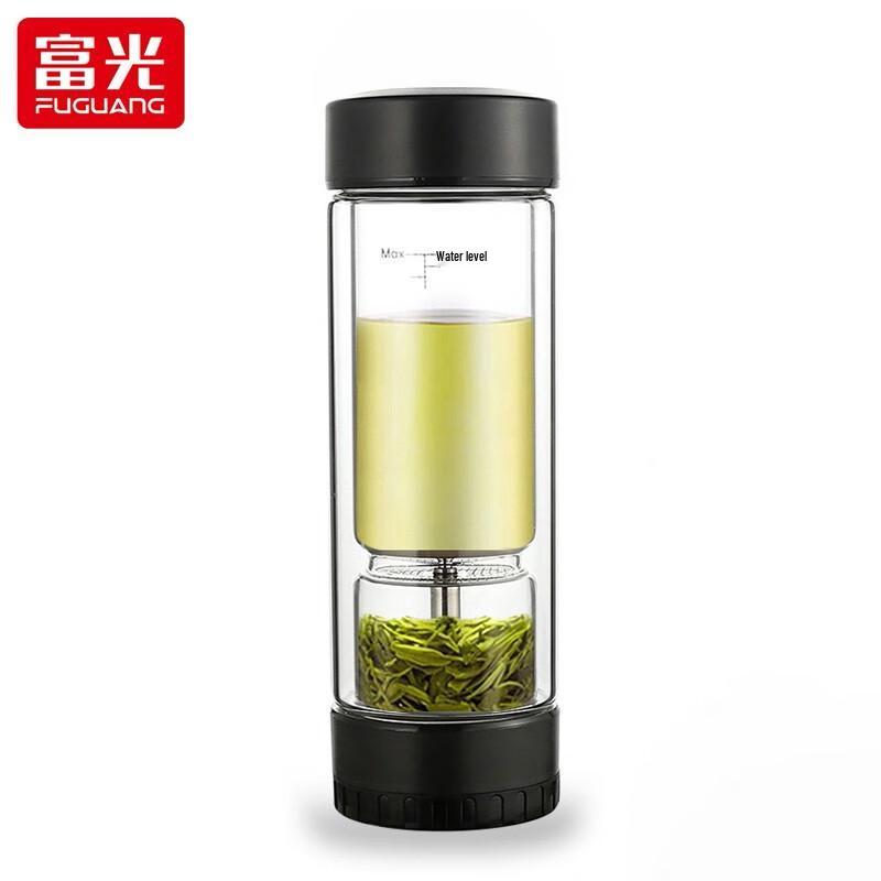 FUGUANG Tea Master Double-Wall Glass Tea Infuser Bottle