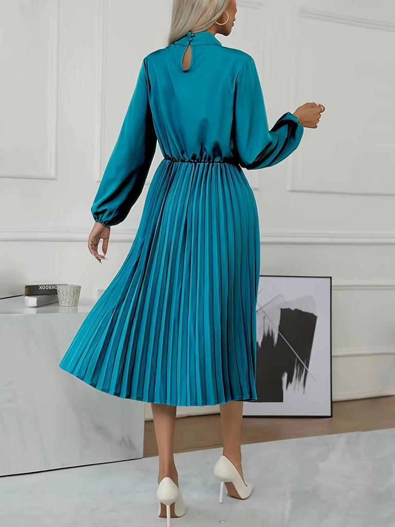European High Neck Slimming Dress - Autumn/Winter 2025 French Fashion