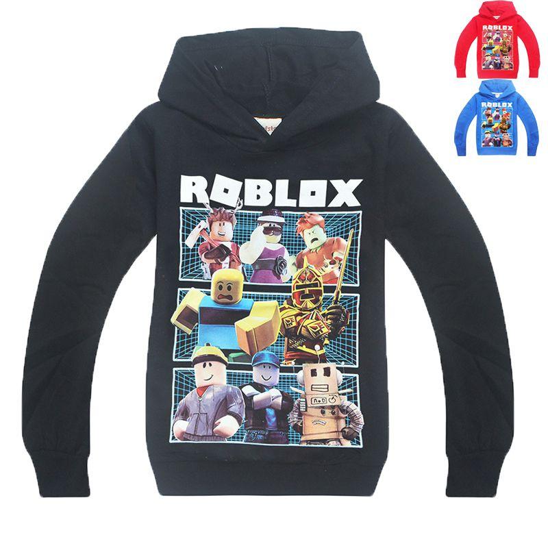 Vibrant Children's Roblox Print Hoodie Sweater With Long Sleeves And Comfortable Fit