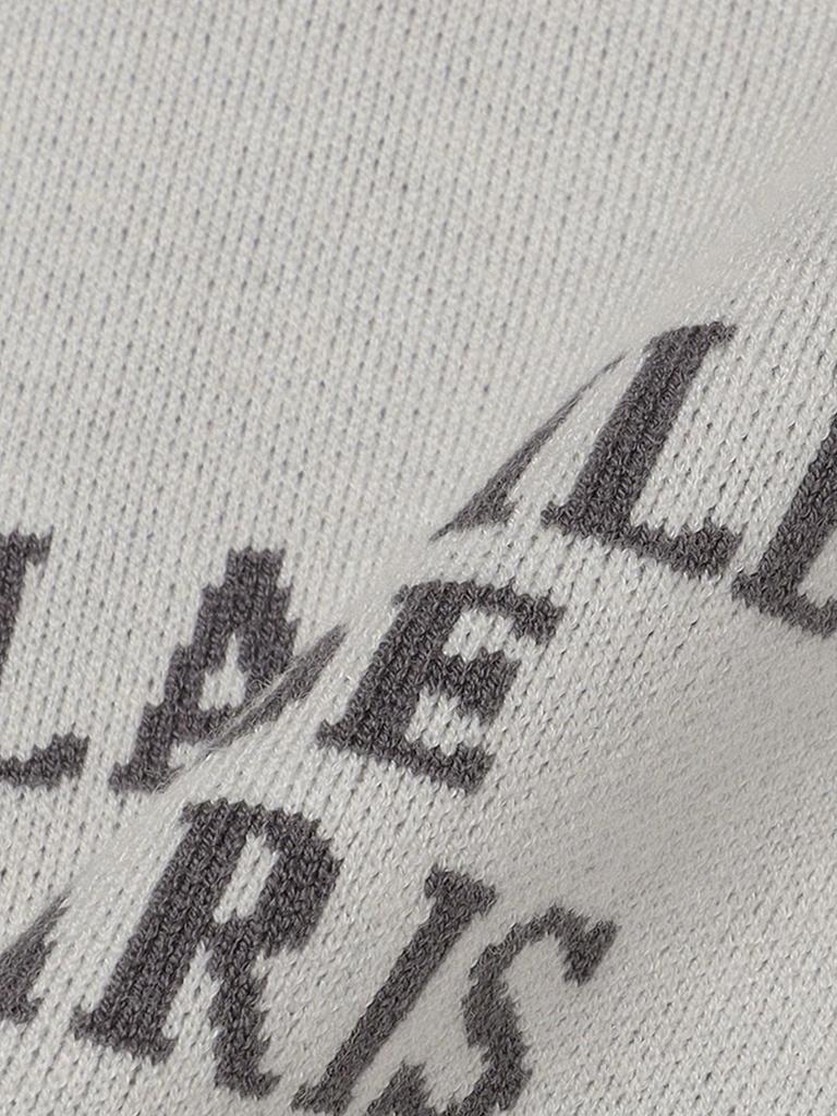 Ships Colors Creamy Logo Crew Neck Knit, Machine Washable, 216060008, Off-White, X-Large