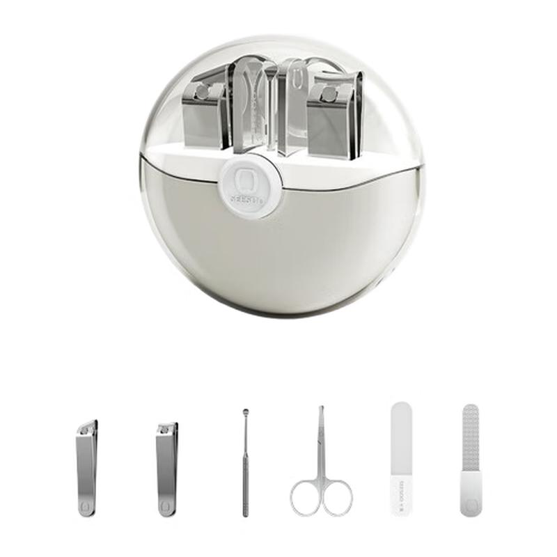 Seesoo 6-Piece Stainless Steel Nail Care Set