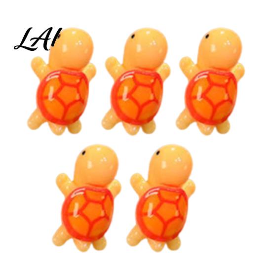 Kitchen Fridge Magnet 5Pcs Mini Resin Turtle Refrigerator Magnet Colorful Tortoise 3D Home Office Locker Decorative Accessories Animal Magnets