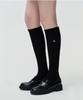 DEPOUND Heart Charm Wool Knee Socks [Black]