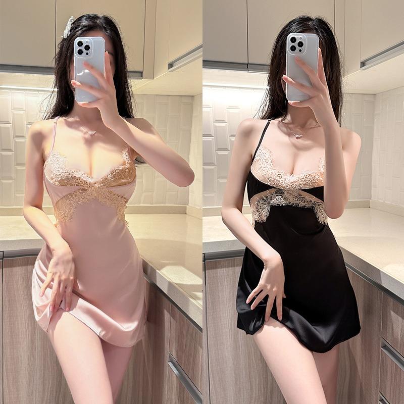 Sexy lace suspenders, low-cut, big, pure desire, hot, no need to get rid of the temptation of backless interest