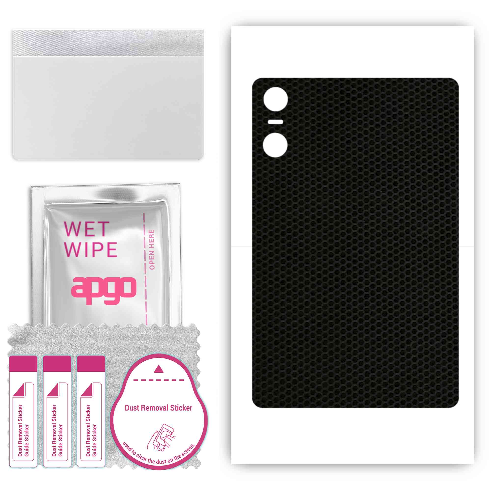 

apgo skin sticker film foil vinyl for the BACK compatible with Umidigi A13 Tab, scratch-resistant, easy to install - Matrix