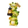 Garden Statue with Light for Outdoor Patio Decor