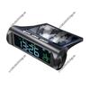 Solar Powered Car Digital Clock Thermometer Auto On Off Dashboard Time Date Temperature Monitor Long Standby for Vehicles