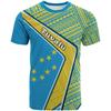 Tuvalu Men's T-shirts Casual Loose Round Neck TV National Flag Short Sleeve Tees Tops Clothing Oversized Tee Shirts Streetwear