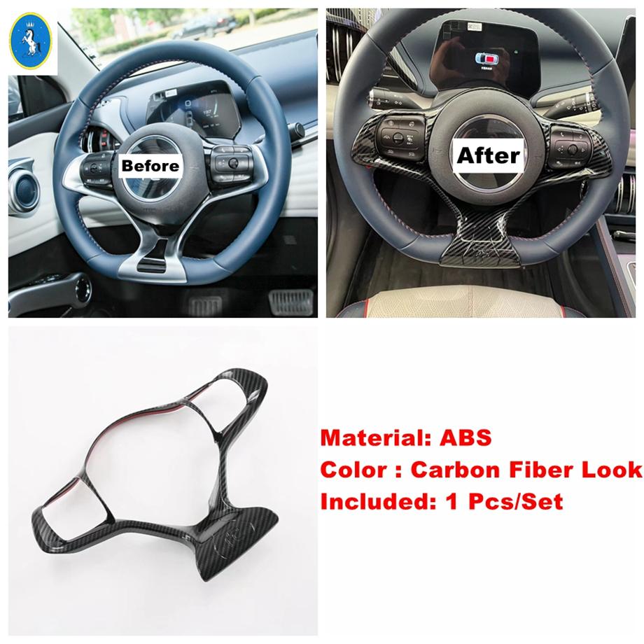 Carbon Fiber Door Speaker / Dashboard Air Vent / Shift Gear Panel Cover Trim For BYD Atto 3 Yuan Plus  - 2024 Auto Interior