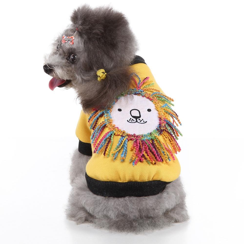Pet dog clothes thermal sweater velvet four-legged clothes autumn and winter casual pet clothes small dog