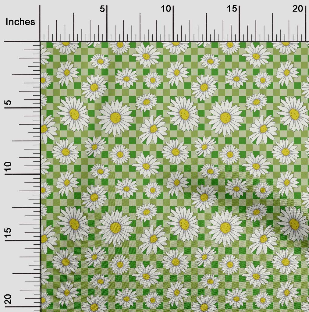 oneOone Cotton Flex Black Fabric Sunflower Floral Dress Material Fabric Print Fabric By The Yard 40 Inch