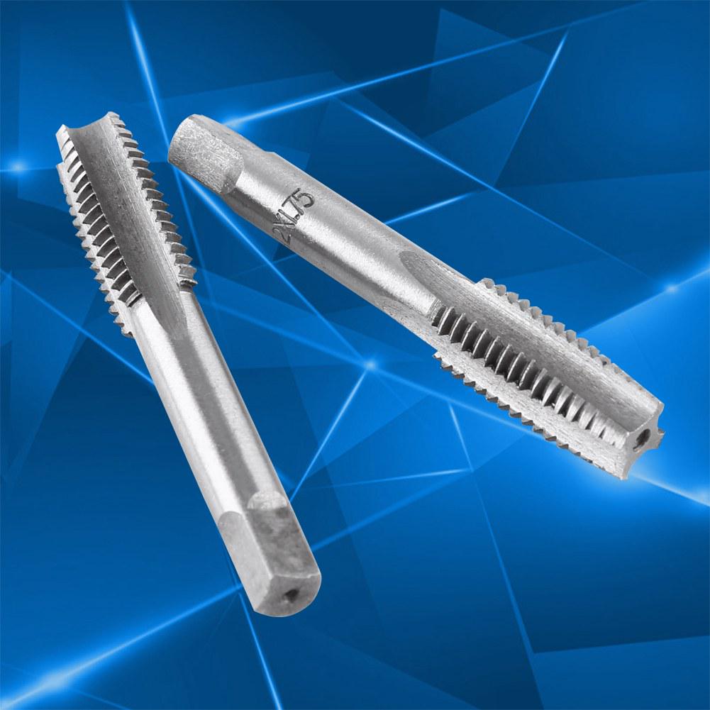 12pcs Screw Thread Hand Tap Set Straight Flutes M3 M4 M6 M8 M10 M12