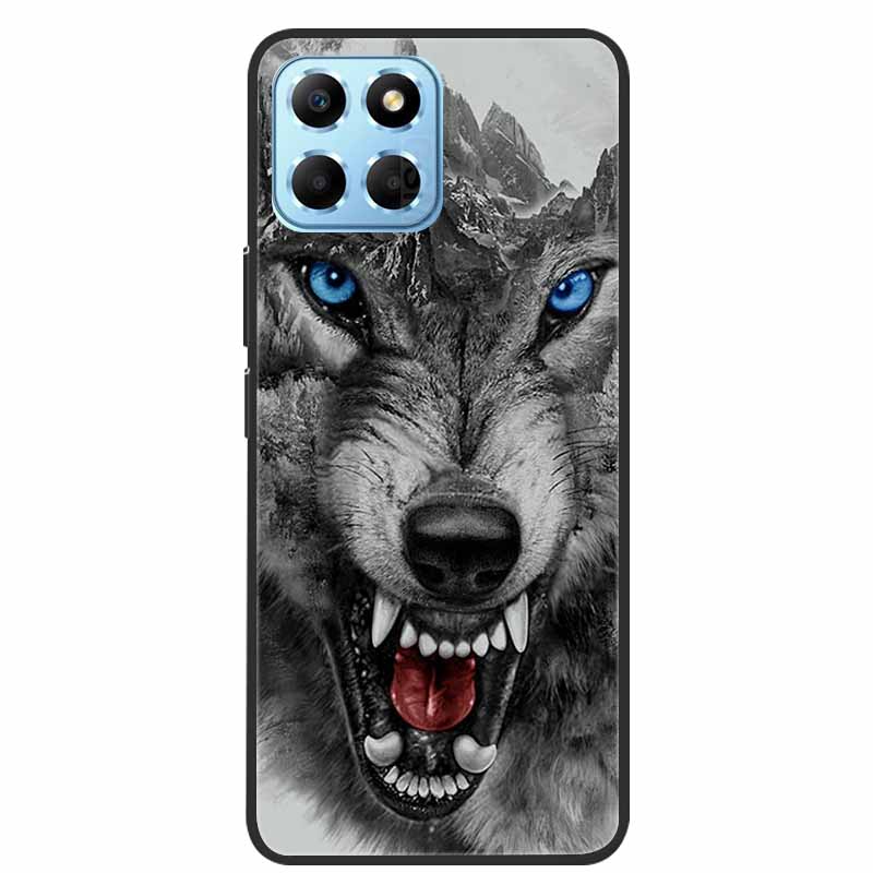 For Honor X8 5G X6 Case Animals TPU Soft Silicone Back Cover Case For Huawei Honor X8 5G Funda Honor X6 HonorX6 Cat Wolf Coque
