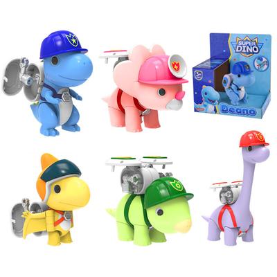 Mini Super Dino ABS Deformacja Dinozaurów Zabawki Figurki Akcji SuperDino Dean/Cera/Ben Zabawka Ratunkowa dla Dzieci Prezent