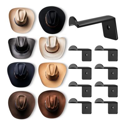 16 Pcs Cowboy Hat Hook Wall Hat Hanger Adhesive Cap Holder Cowboy