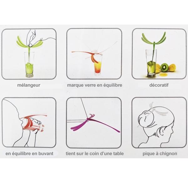 Cocktail Mixer - Brand Glasses In Balance Dragonfly 4 Colors