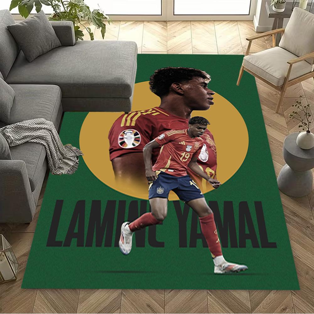 Lamine Yamal's Barcelona Debut Floor Mat Suitable for Entryway Dormitory Playrooms Kitchen Antislip Carpet Decorate Offices